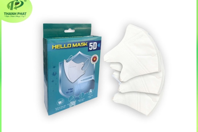 KHẨU TRANG 5D HELLO MASK ( Màu Trắng - 10 Cái / Hộp )